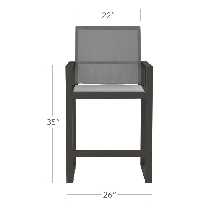 Iconic Bar Arm Chair Highback - XL by DecoScape (3217-178)