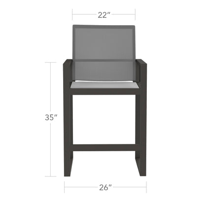 Iconic Bar Arm Chair Highback - XL by DecoScape (3217-178)