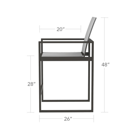 Iconic Bar Arm Chair Highback - XL by DecoScape (3217-178)