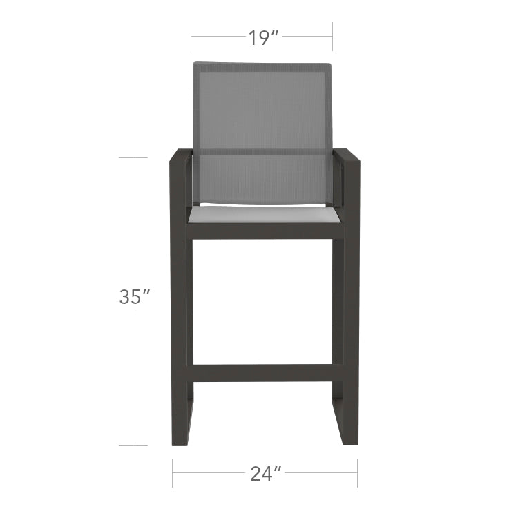 Iconic Bar Arm Chair Highback by DecoScape (3217-178)