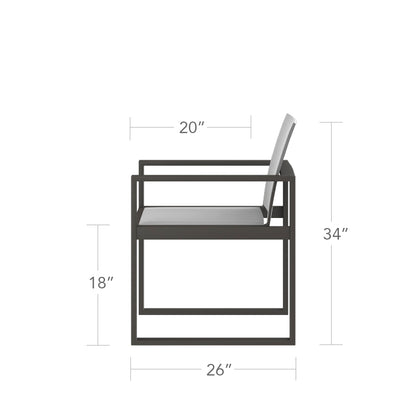 Iconic Sling Club Chair by DecoScape (3217-101-2)