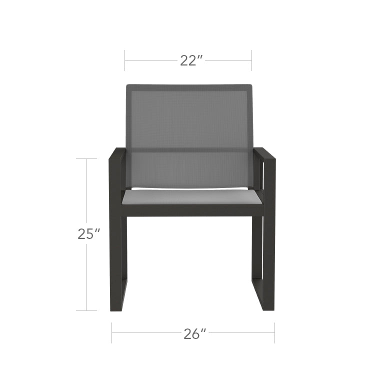 Iconic Sling Highback Club Chair by DecoScape (3217-101-3)