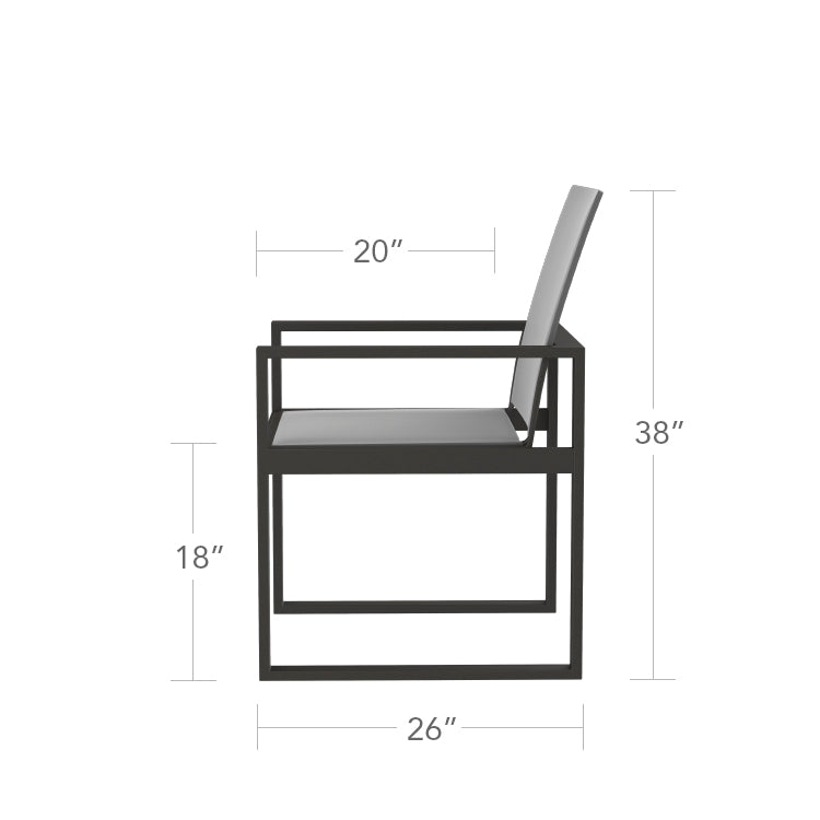Iconic Sling Highback Club Chair by DecoScape (3217-101-3)