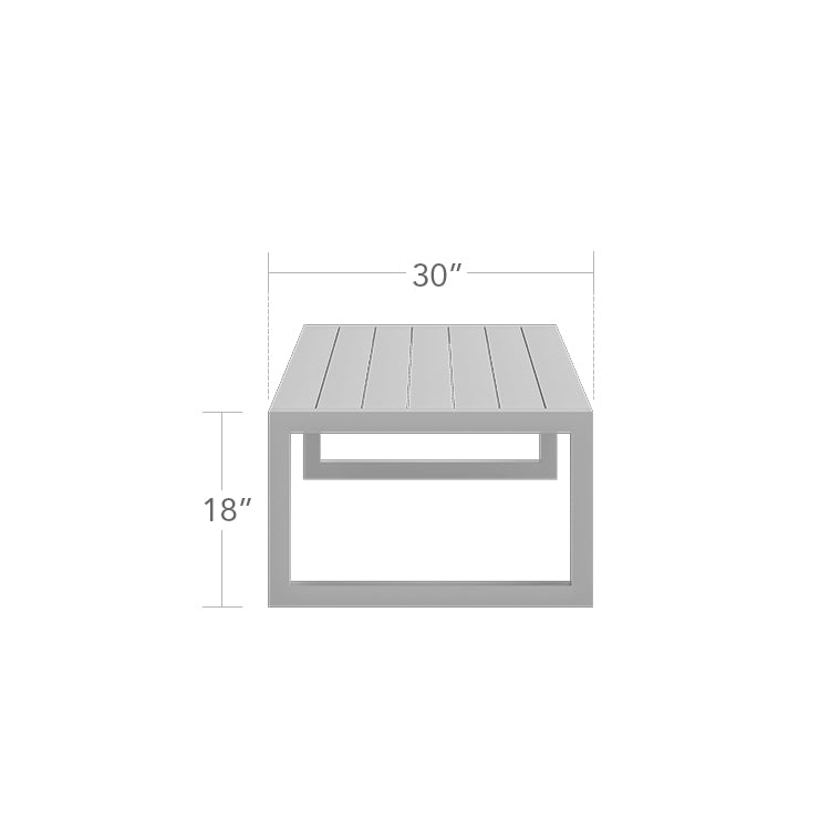 Iconic Small  Rectangle Coffee Table by DecoScape (3217-310)