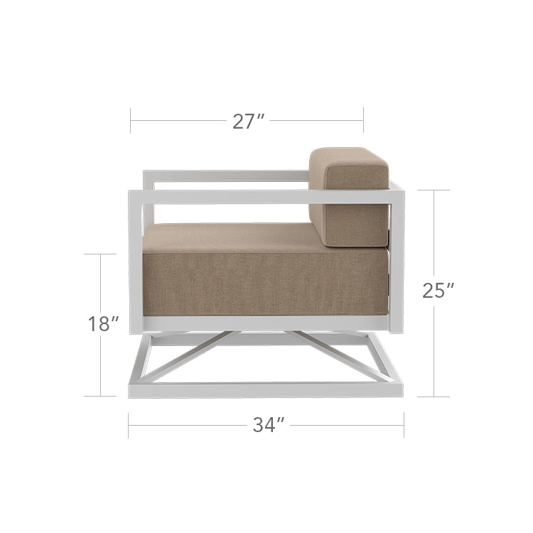 Iconic Swivel Club Chair by DecoScape (3217-106)