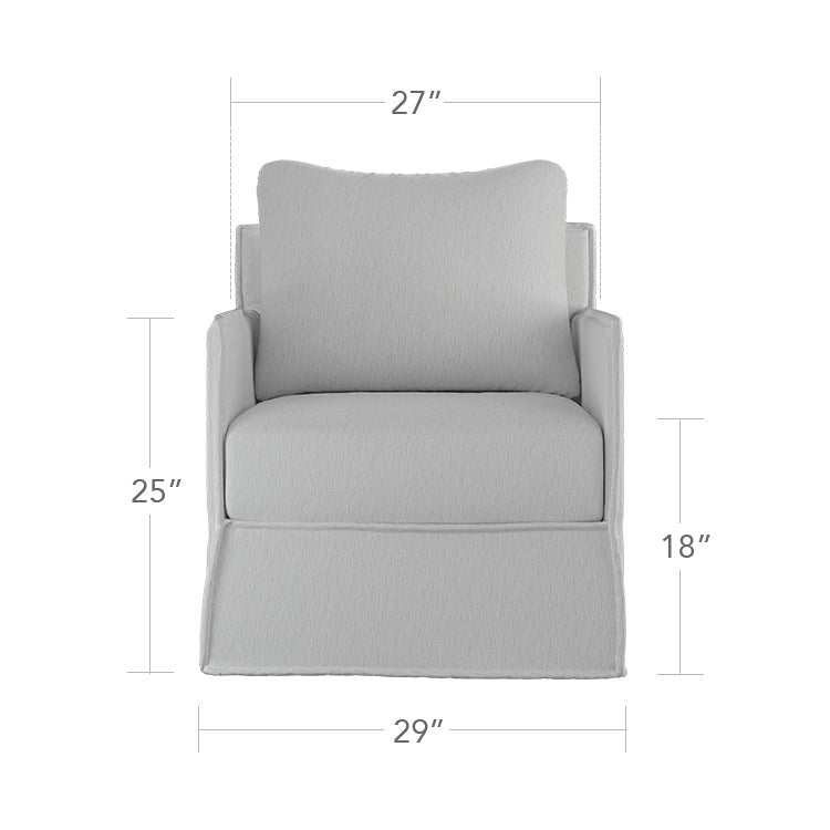 Luna Club Chair - Improve Stucco by DecoScape (1041-101-STU)