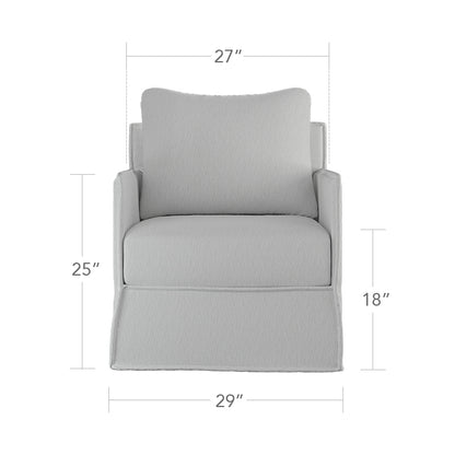 Luna Club Chair - Improve Stucco by DecoScape (1041-101-STU)