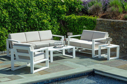 MIA Outdoor Deep Seating Sofa (Cushions Included) by Seaside Casual