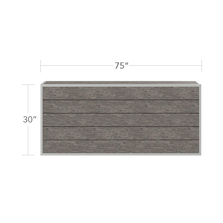 Mod Back Structure - Large - Slatted by DecoScape (3015-104-L-SLA)