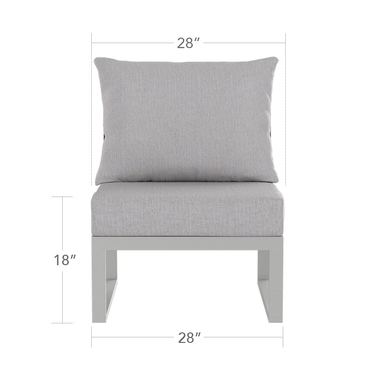 Modera Armless Chair by DecoScape (3203-131)