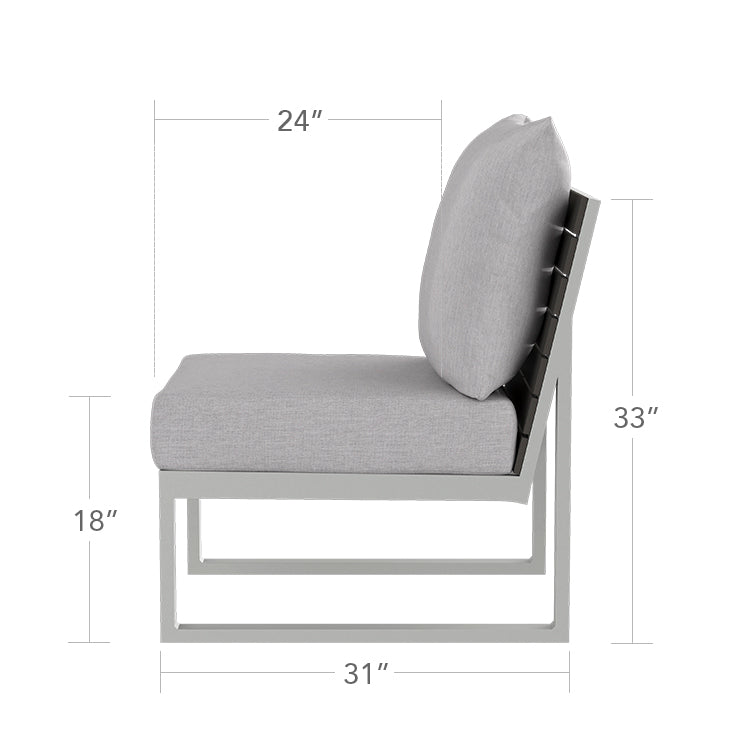 Modera Armless Chair by DecoScape (3203-131)