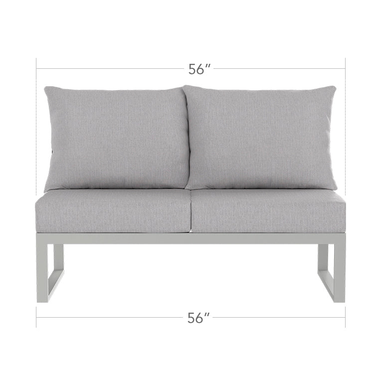 Modera Armless Loveseat by DecoScape (3203-132)