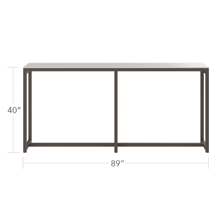Modera Rectangular Drink Rail by DecoScape (3203-932)