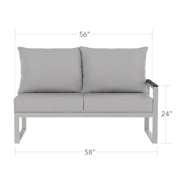 Modera Right Arm Loveseat by DecoScape (3203-122)