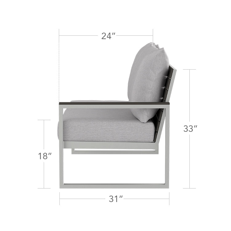 Modera Right Arm Loveseat by DecoScape (3203-122)