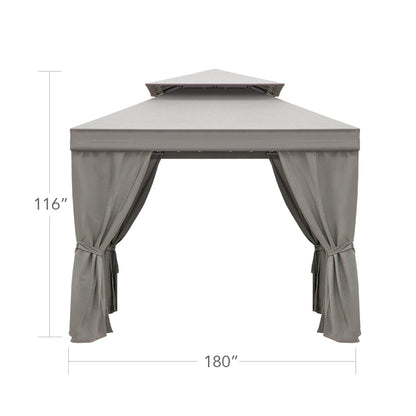Oasis Vented Roof Cabana-15'x15' by DecoScape (3801-656)