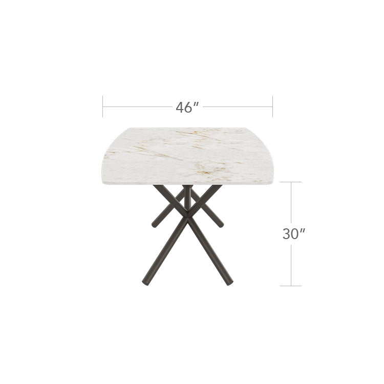 Oliver Emerald Rimless Porcelain Dining Table 92" x 46" by DecoScape (1039-339)
