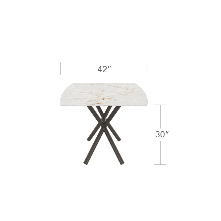 Oliver Emerald Rimless Porcelain Dining Table 72" x 42" by DecoScape (1039-337)