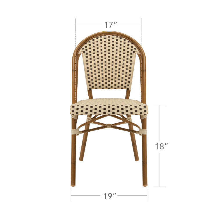 Paris Dining Side Chair - Black & White by DecoScape (2203-162)