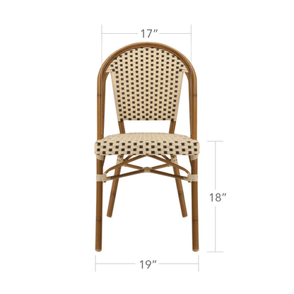 Paris Dining Side Chair - Black & White by DecoScape (2203-162)
