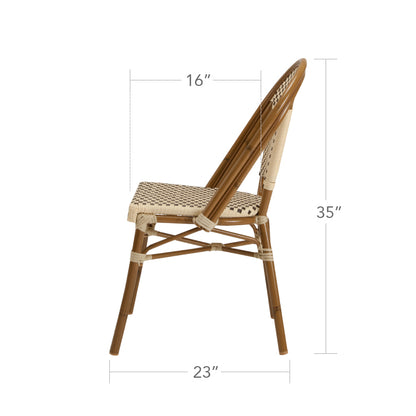 Paris Dining Side Chair - Black & White by DecoScape (2203-162)
