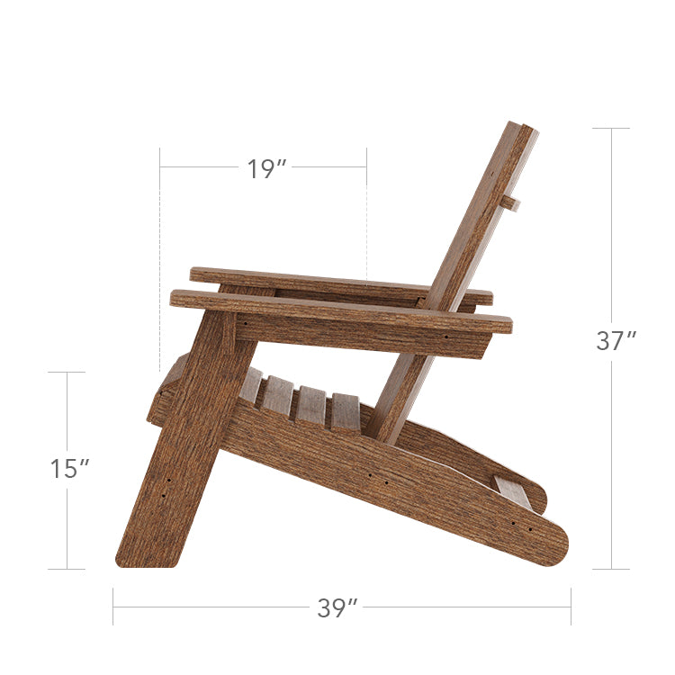 PollyOutdoor Adirondack Chair by DecoScape (2040-801)