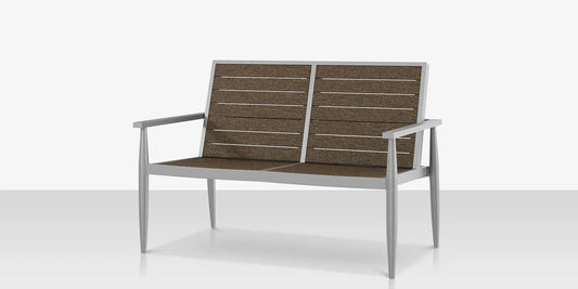 Danish Loveseat - Slatted by DecoScape