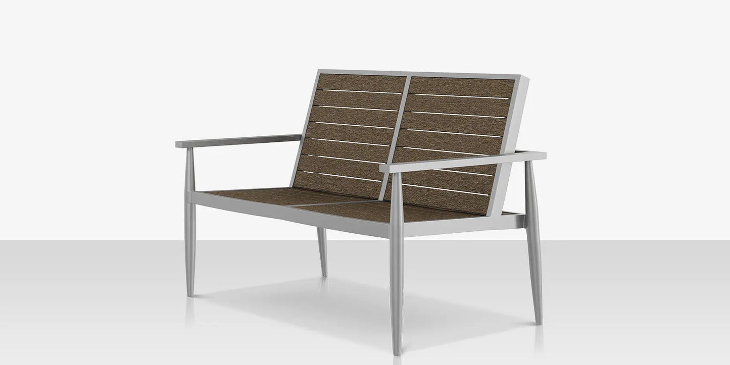 Danish Loveseat - Slatted by DecoScape