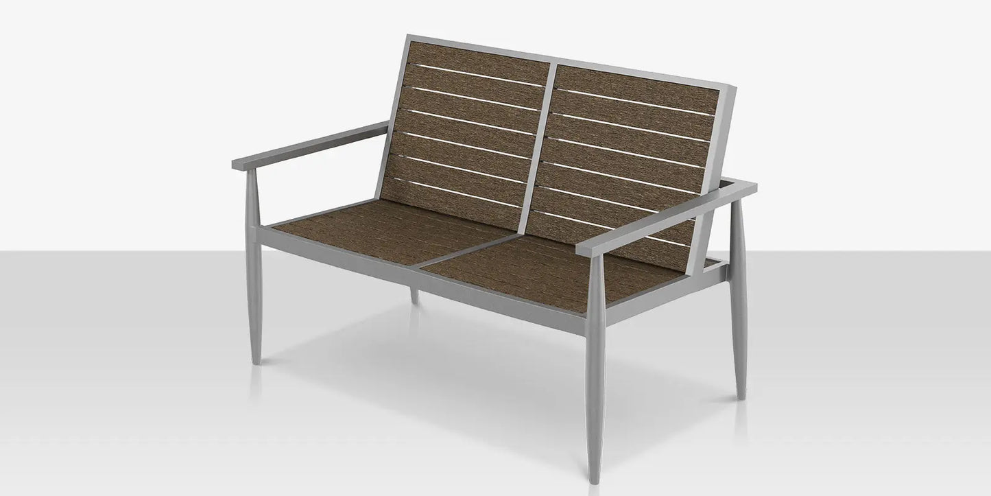 Danish Loveseat - Slatted by DecoScape