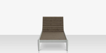 Danish Armless Chaise - Slatted by DecoScape