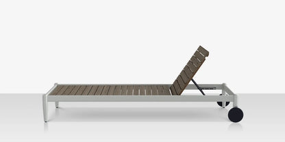 Danish Armless Chaise - Slatted by DecoScape