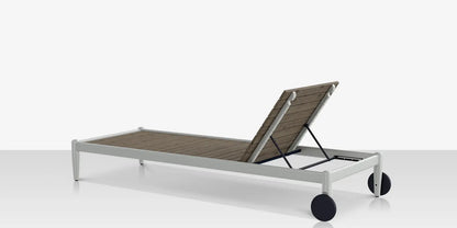 Danish Armless Chaise - Slatted by DecoScape