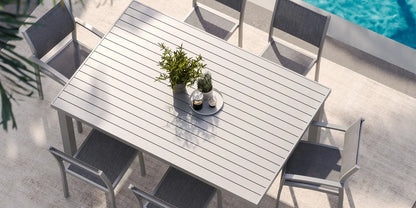Danish Armless Chaise - Slatted by DecoScape