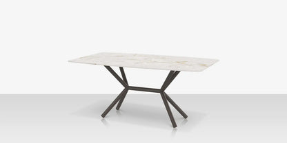 Oliver Emerald Rimless Porcelain Dining Table 72" x 42" by DecoScape (1039-337)