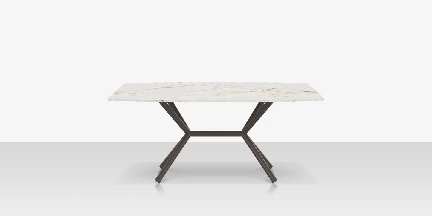 Oliver Emerald Rimless Porcelain Dining Table 72" x 42" by DecoScape (1039-337)