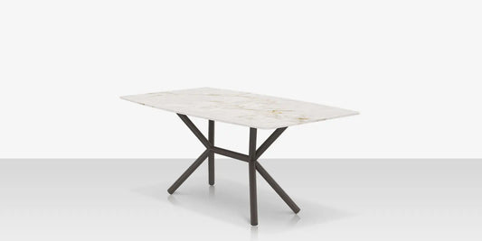 Oliver Emerald Rimless Porcelain Dining Table 72" x 42" by DecoScape (1039-337)