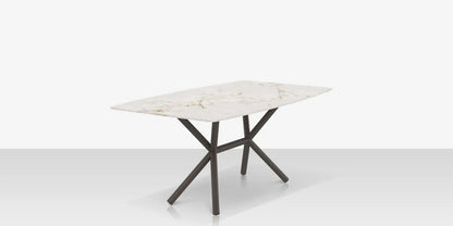 Oliver Emerald Rimless Porcelain Dining Table 72" x 42" by DecoScape (1039-337)