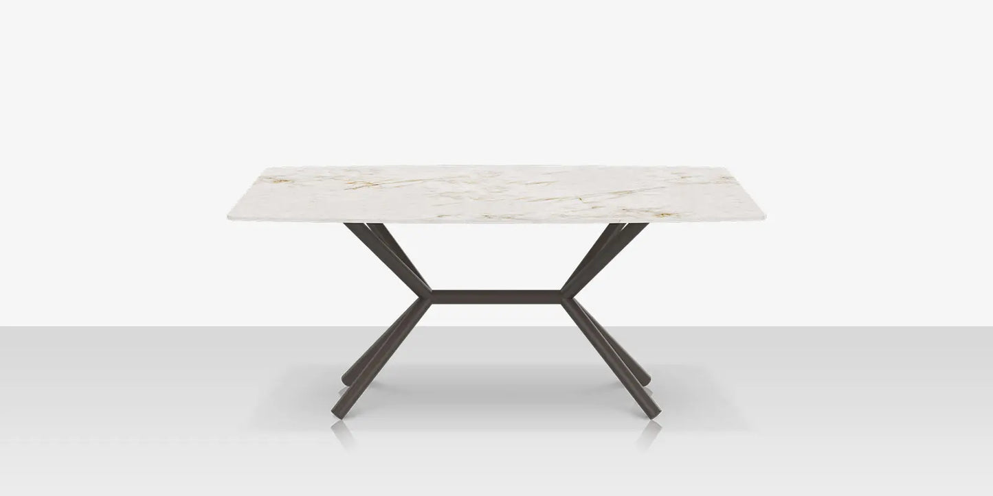 Oliver Emerald Rimless Porcelain Dining Table 72" x 46" by DecoScape (1039-338)