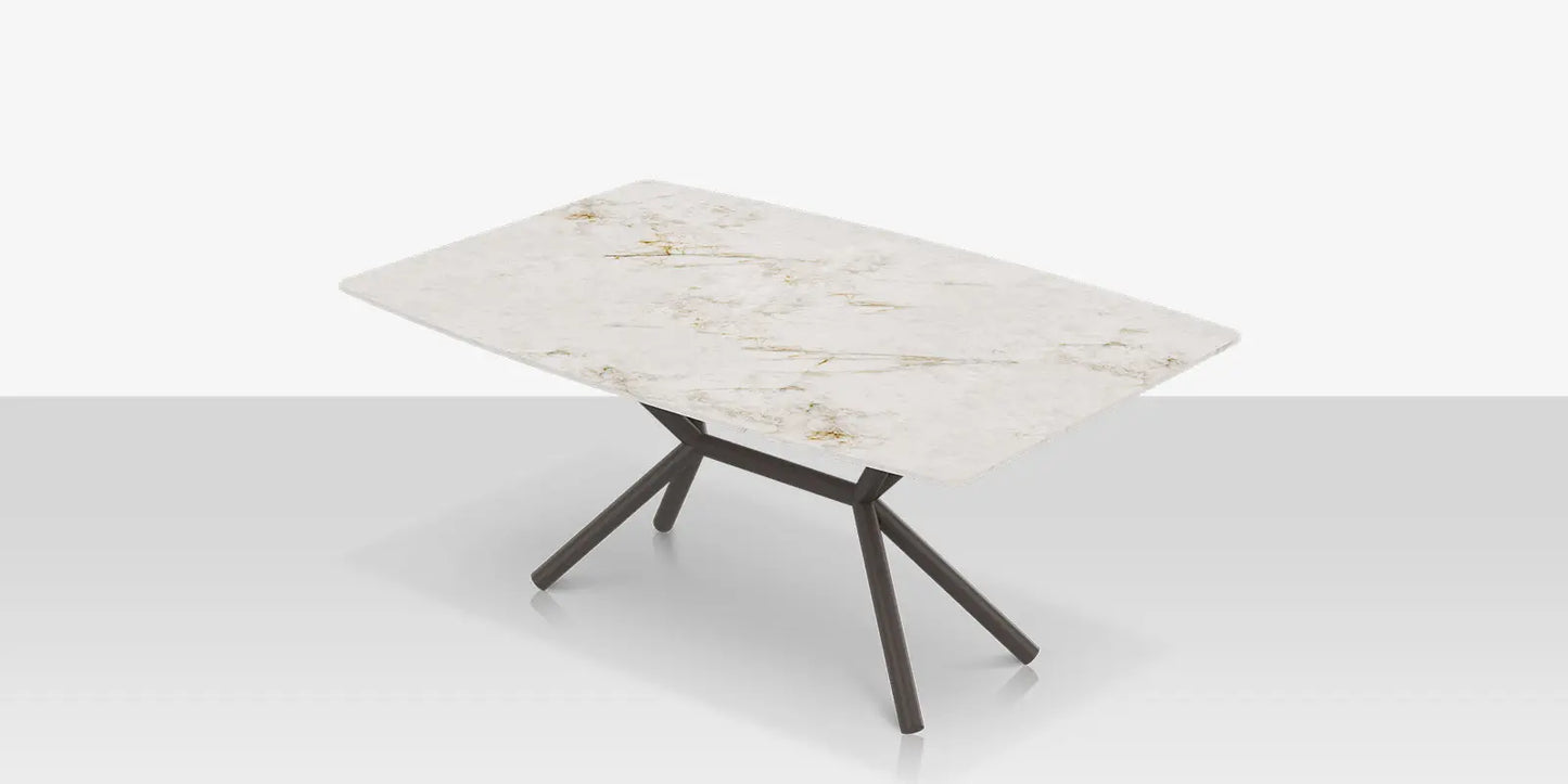 Oliver Emerald Rimless Porcelain Dining Table 72" x 46" by DecoScape (1039-338)