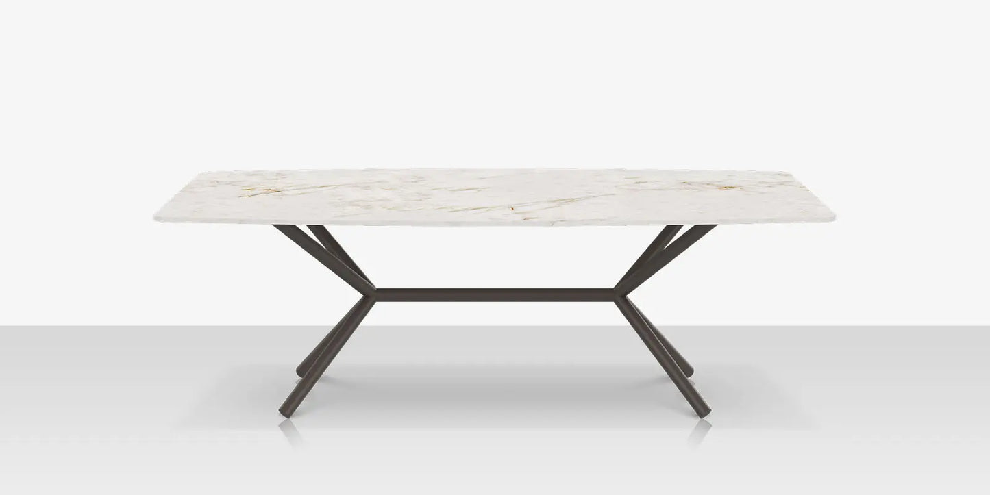 Oliver Emerald Rimless Porcelain Dining Table 92" x 46" by DecoScape (1039-339)