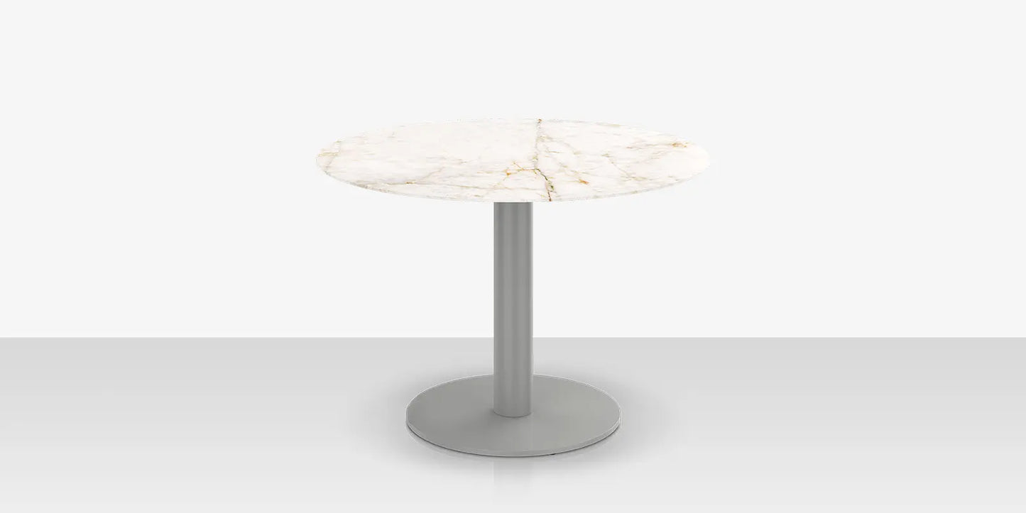 Oliver 42" Round Rimless Porcelain Dining Table Top by DecoScape