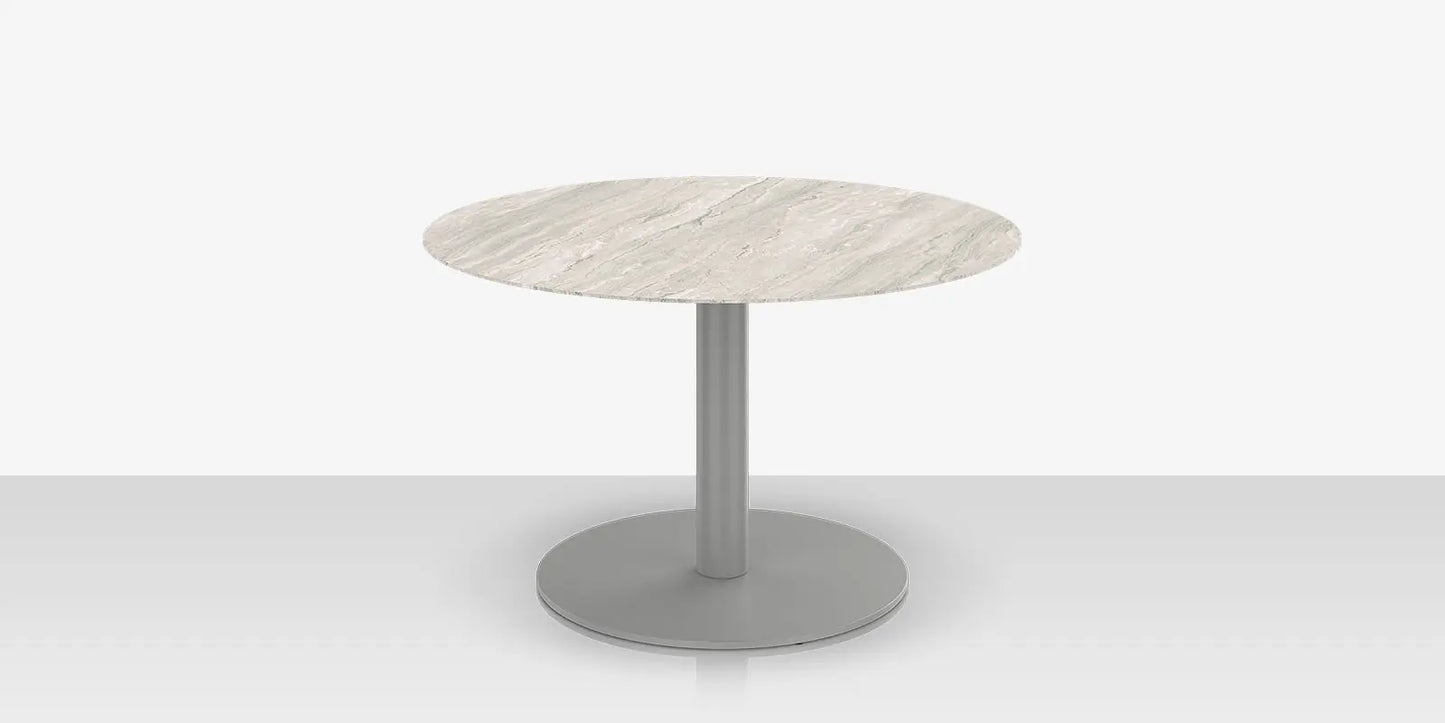Oliver 48" Round Rimless Porcelain Dining Table Top by DecoScape (1039-427)