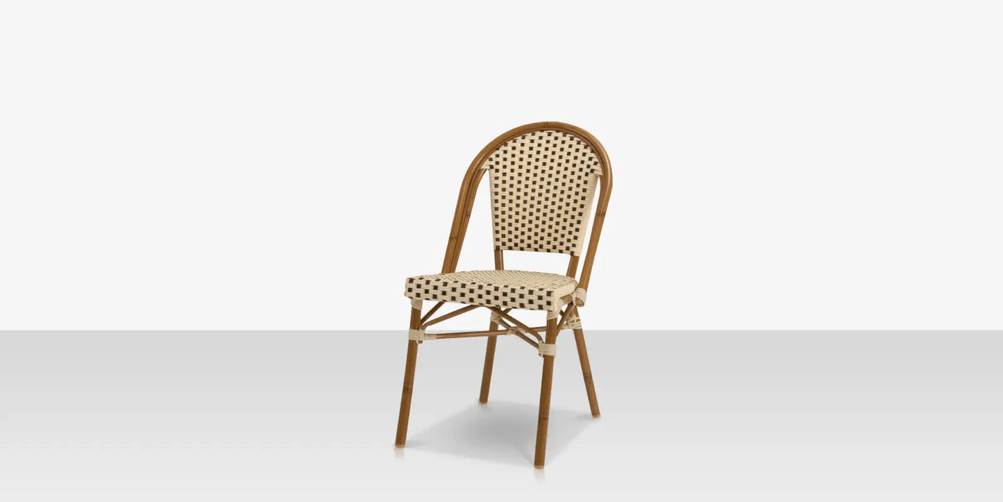 Paris Dining Side Chair - Cream & Chocolate by DecoScape (2203-162)