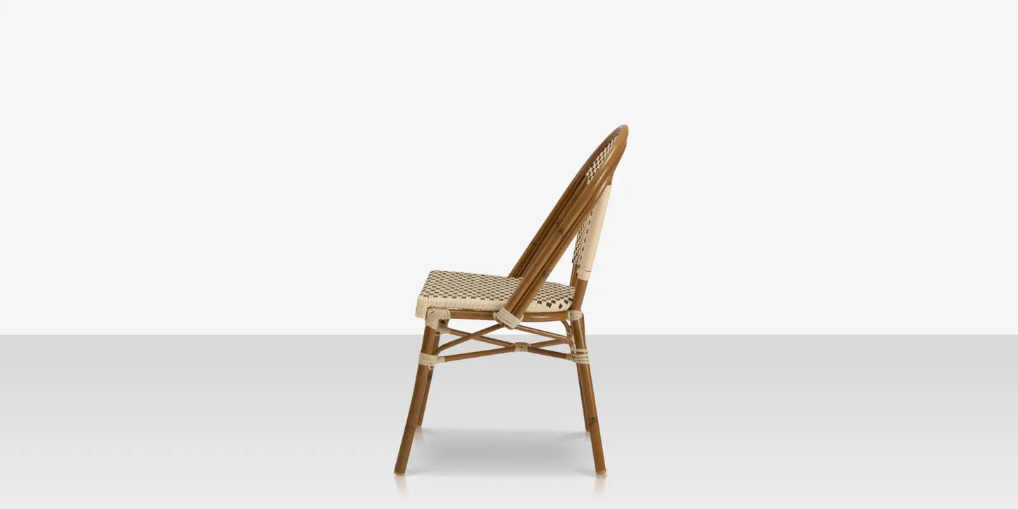 Paris Dining Side Chair - Cream & Chocolate by DecoScape (2203-162)