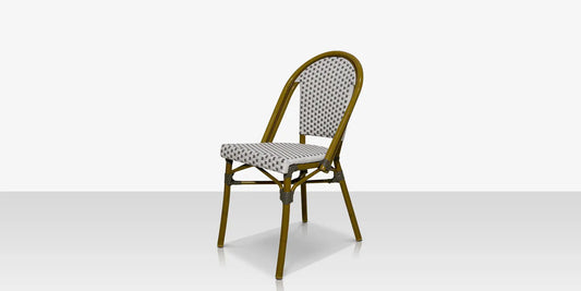 Paris Dining Side Chair - Gray & White by DecoScape (2203-162)