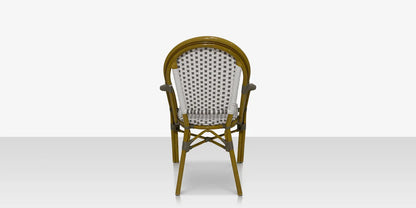Paris Dining Arm Chair - Gray & White by DecoScape (2203-163)