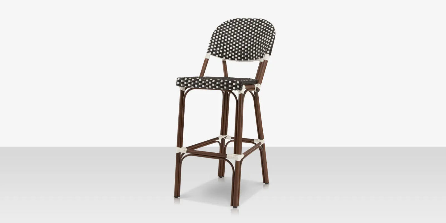 Paris Bar Side Chair - Black & White by DecoScape (2203-172)