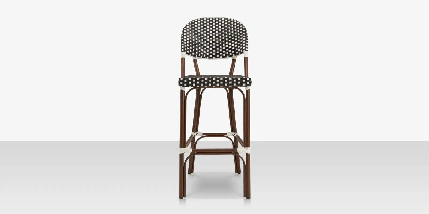 Paris Bar Side Chair - Black & White by DecoScape (2203-172)