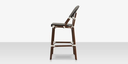 Paris Bar Side Chair - Black & White by DecoScape (2203-172)