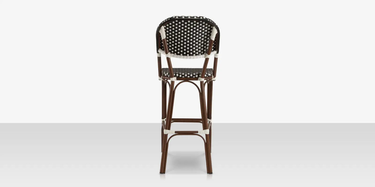 Paris Bar Side Chair - Black & White by DecoScape (2203-172)
